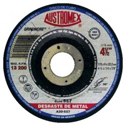 DISCO DESBASTE 4"X1/4"X5/8" *773* C-521 AUSTROM - Envío Gratuito