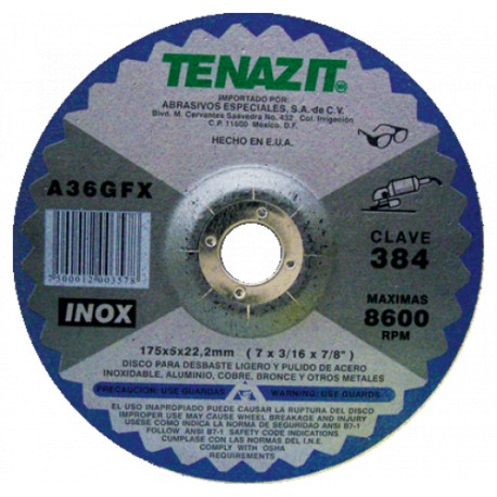 DISCO TENAZIT 175 X 5 X 22.2 C-384 AUSTROMEX - Envío Gratuito