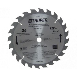 DISCO CARBURO TUNGSTENO 10"-40DTS. ST-1040E TRUPER - Envío Gratuito