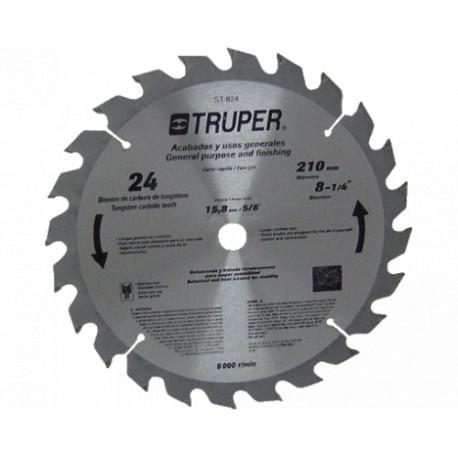 DISCO CARBURO TUNGSTENO 12"-40 DTS.ST-1240E TRUPER - Envío Gratuito