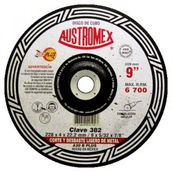 DISCO METAL C/CAZ. 9"X5/32"X7/8" C-572 *382* AUSTROMEX - Envío Gratuito