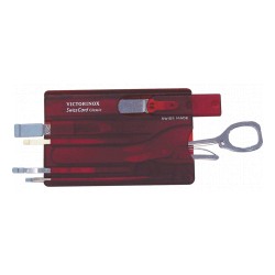 NAVAJA SWISS CARD ROJO TRANS. MOD. 0.7100.T - Envío Gratuito