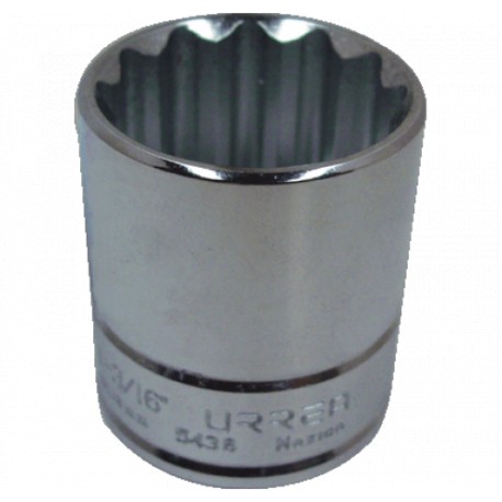 DADO CORTO 12 PTAS. E. 1/2" X 1/2" 5416 URREA - Envío Gratuito