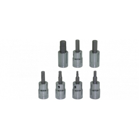 JGO. 7 DADOS PTA TORX 1/2" 5439C URREA - Envío Gratuito