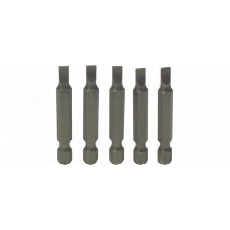 PUNTA PLANA 1/4" P/TALADRO 2" P5-24 TRUPER 5 PZ - Envío Gratuito