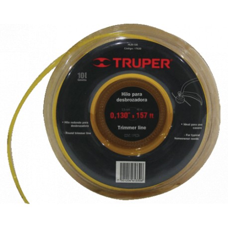 HILO DESBROZADORA 3.7MM X 34 MT. HLB155 TRUPER - Envío Gratuito