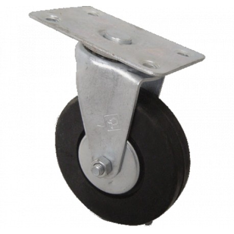 RUEDA GIR. HULE ANGOSTA 4" C/PLACA HU-1015GA - Envío Gratuito