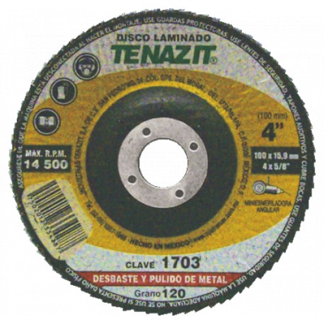 COD.1717 DISCO LAMINADO 4.1/2"X7/8" TZA-60 AUST - Envío Gratuito