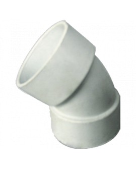 CODO 45 GR X 100 MM PVC SANITARIO - Envío Gratuito