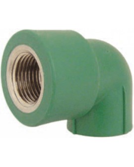 CODO 90°C/RCA HEMBRA 20MM X 1/2"(1/2"X1/2")TUBO - Envío Gratuito